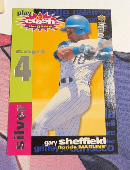 1995 Upper Deck Collector's Choice #CG18 Gary Sheffield You Crash the Game Silver — front