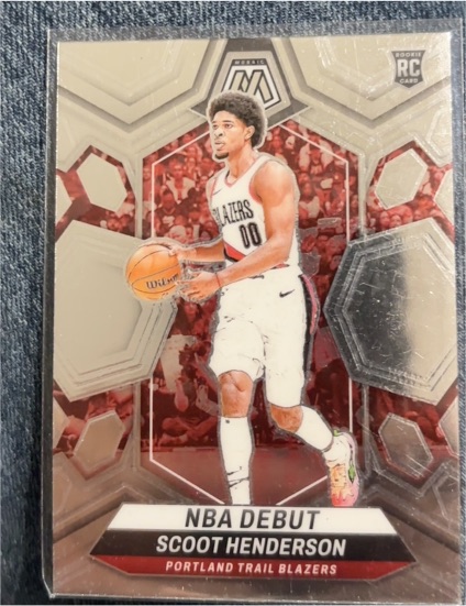 2023-24 Panini Mosaic #255 Scoot Henderson NBA Debut — front