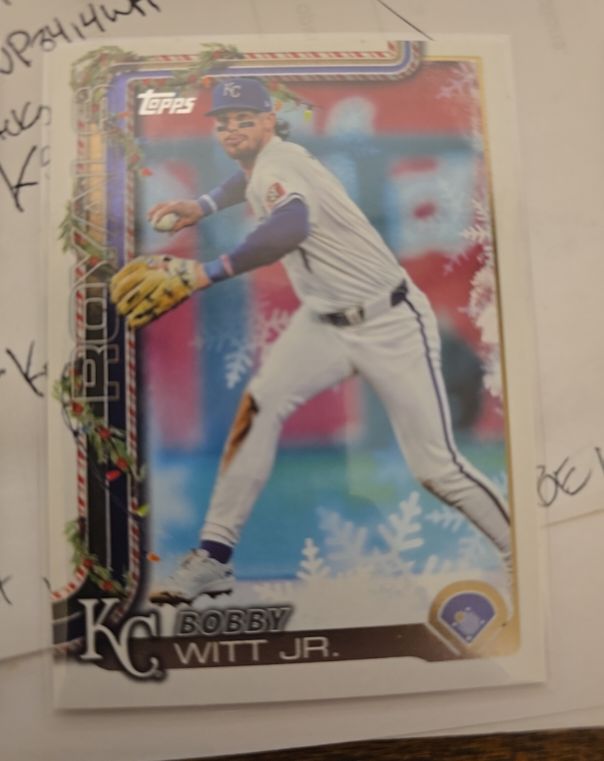 2025 Topps Holiday #H100 Bobby Witt Jr. — front