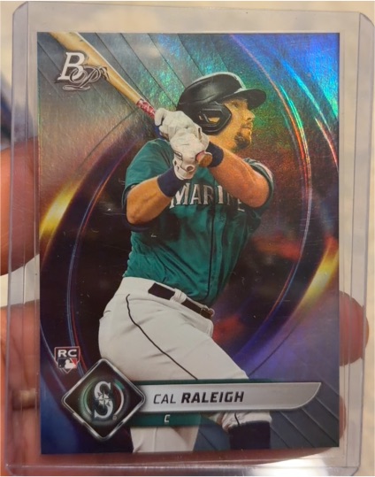 2022 Bowman Platinum #83 Cal Raleigh — front