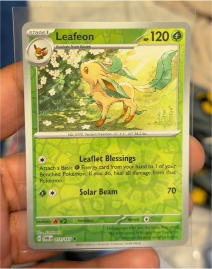 2025 Pokémon SV06 Twilight Masquerade #011 Leafeon — front