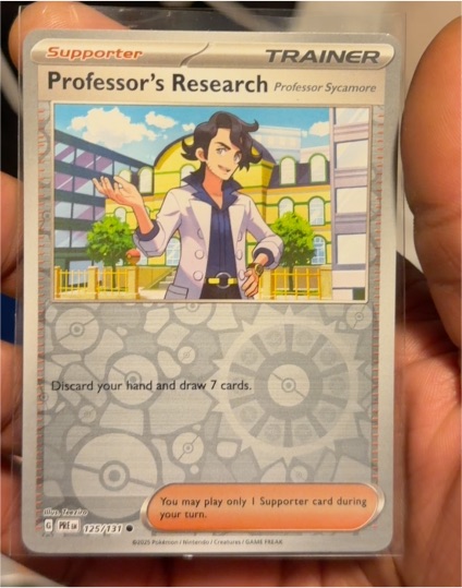 2016 Pokémon Prismatic Evolutions #125 Professor's Research — front