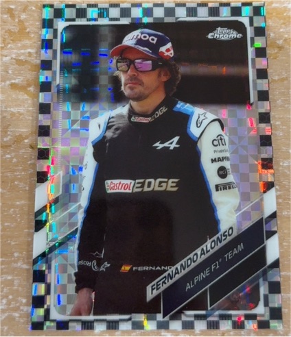 2021 Topps Chrome Formula 1 #38 Fernando Alonso Alpine F1 Team — front