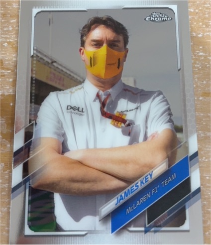 2021 Topps Chrome Formula 1 #87 James Key — front