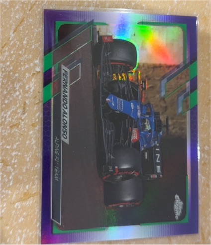 2021 Topps Chrome #104 Fernando Alonso — front