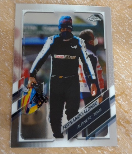 2021 Topps Chrome Formula 1 #41 Fernando Alonso Alpine F1 Team — front