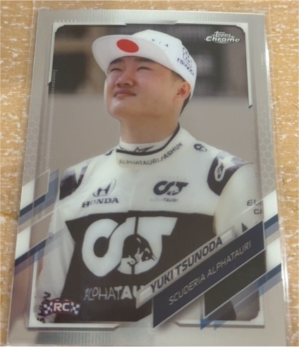 2021 Topps Chrome Formula 1 #49 Yuki Tsunoda — front