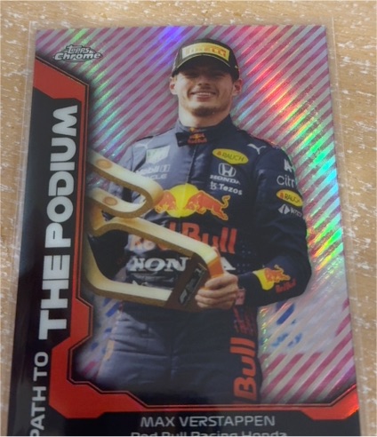 2021 Topps Chrome Formula 1 Path to the Podium #PTP-MV Max Verstappen — front