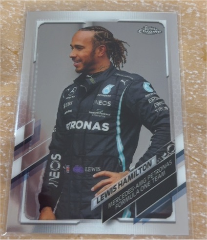 2021 Topps Chrome Formula 1 #40 Lewis Hamilton — front
