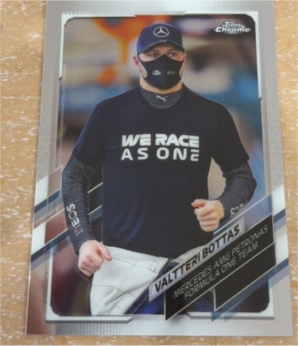 2021 Topps Chrome Formula 1 #44 Valtteri Bottas — front