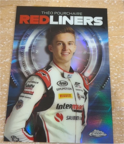 2021 Topps Chrome Formula 1 #RL-13 Théo Pourchaire Redliners — front
