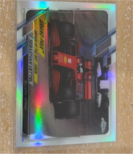2021 Topps Chrome Formula 1 #165 Sebastian Vettel DOTD Spain — front