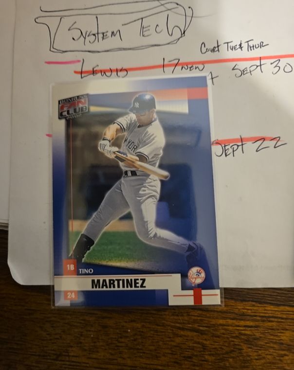 2002 Donruss Fan Club Die-Cut #174 Tino Martinez — front
