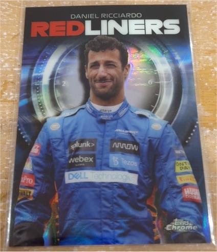 2021 Topps Chrome Formula 1 Redliners #RL-4 Daniel Ricciardo — front
