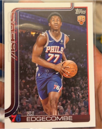 2025-26 Topps #203 VJ Edgecombe — front