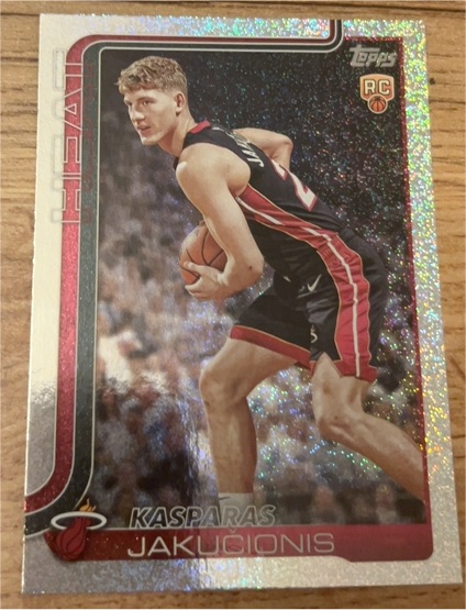 2025-26 Topps Basketball #220 Kasparas Jakucionis — front