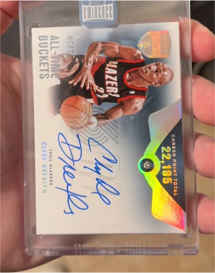 2022 Panini Eminence All-Time Buckets #06/10 Clyde Drexler — front