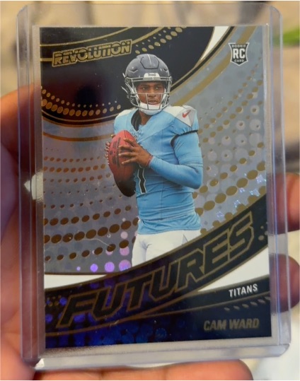 2025 Panini Revolution #16 Cam Ward Rookie Futures Tennessee Titans — front