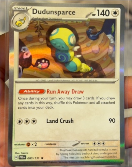 2023 Pokémon Scarlet & Violet Prismatic Evolutions #080 Dudunsparce — front