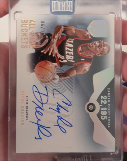 2021 Panini Contenders All-Time Buckets #46 Clyde Drexler — front