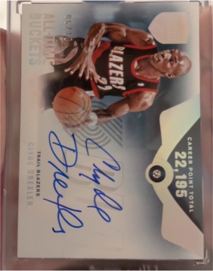 2007-08 Upper Deck Chronology #45 Clyde Drexler All Time Buckets — front
