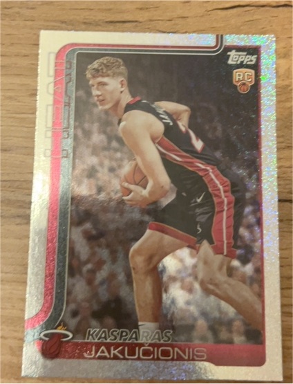 2025-26 Topps #220 Kasparas Jakučionis — front