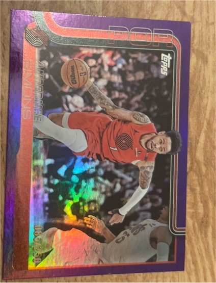 2025-26 Topps #123 Anfernee Simons — front