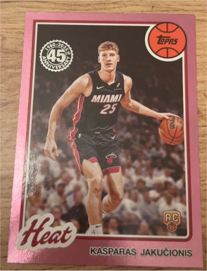 2025-26 Topps #80BK-66 Kasparas Jakučionis — front