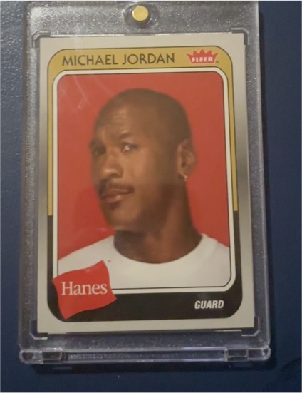 2019 Fleer Hanes #MJ-33 Michael Jordan — front