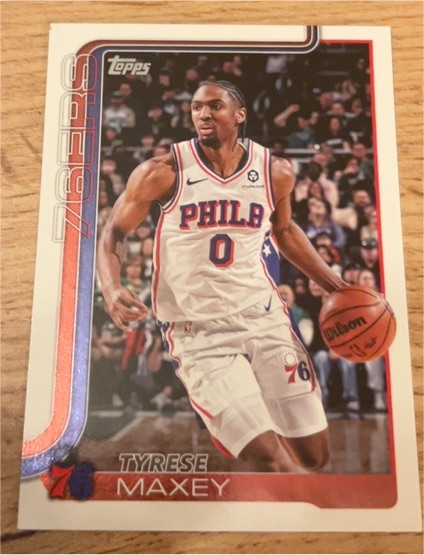2025-26 Topps #21 Tyrese Maxey — front