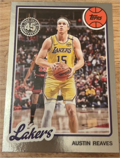 2025 Topps Basketball 45th Anniversary #80BK-6 Austin Reaves — front