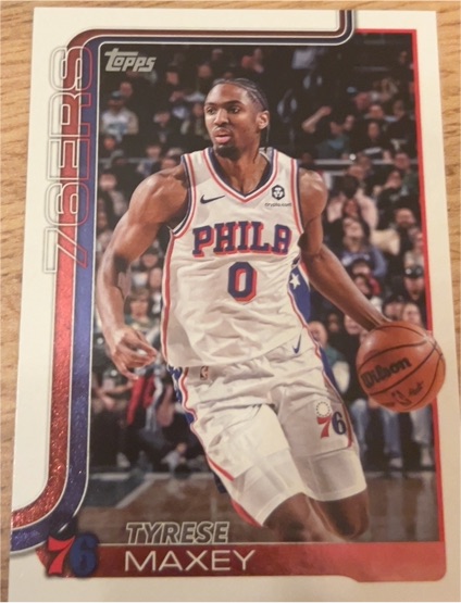 2025-26 Topps #21 Tyrese Maxey — front