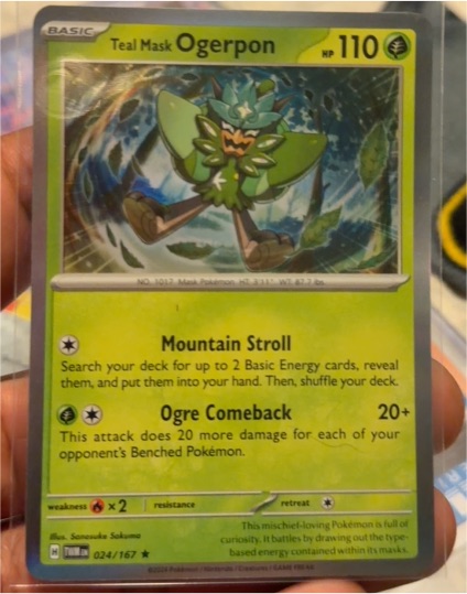 2024 Pokémon SV06: Twilight Masquerade #024 Teal Mask Ogerpon — front