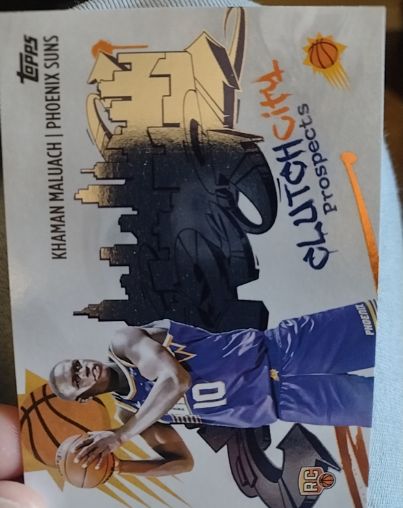 2025-26 Topps #CC-10 Khaman Maluach Clutch City Prospects — front