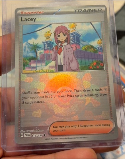 2025 Pokémon TCG SV: Prismatic Evolutions #114 Lacey — front