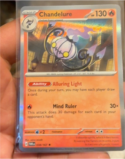 2024 Pokémon SV06: Twilight Masquerade #038 Chandelure — front
