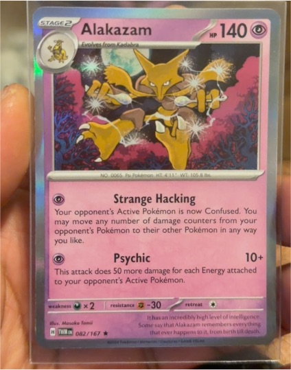 2024 Pokémon SV06: Twilight Masquerade #082 Alakazam — front