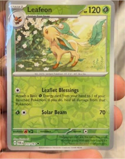 2024 Pokémon SV06: Twilight Masquerade #011 Leafeon — front
