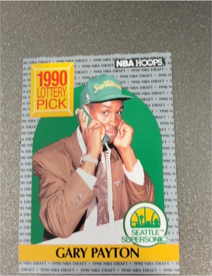 1990-91 NBA Hoops #391 Gary Payton — front