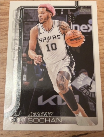 2025-26 Topps #199 Jeremy Sochan — front