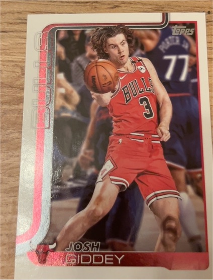 2025-26 Topps #35 Josh Giddey Chicago Bulls — front