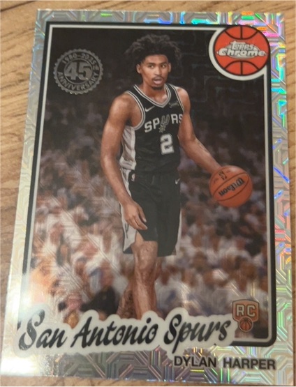 2025 Topps Chrome Silver Pack Mojo #TC-DH Dylan Harper — front