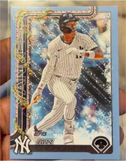 2025 Topps Holiday #H176 Jazz Chisholm Jr. — front