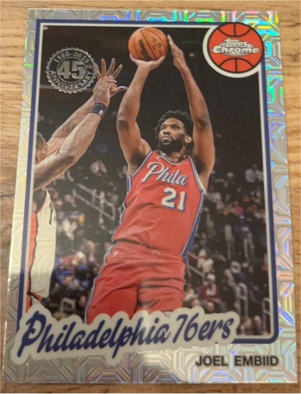 2025-26 Topps 1980-81 Topps Chrome #TC-JBE Joel Embiid — front