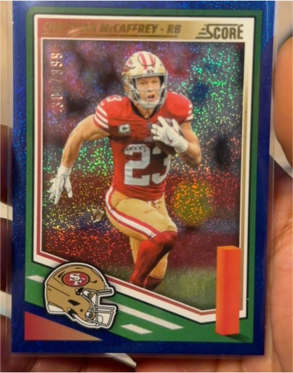 2025 Panini Score #238 Christian McCaffrey — front