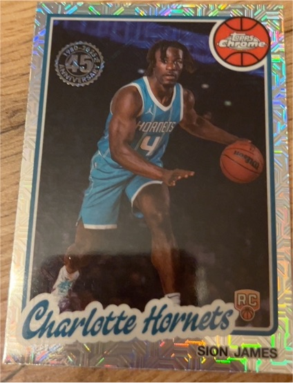2025-26 Topps Chrome 45th Anniversary #TC-SJ Sion James — front