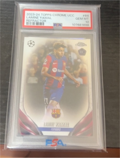 2023-24 Topps Chrome UEFA Club Competitions #64 Lamine Yamal — front
