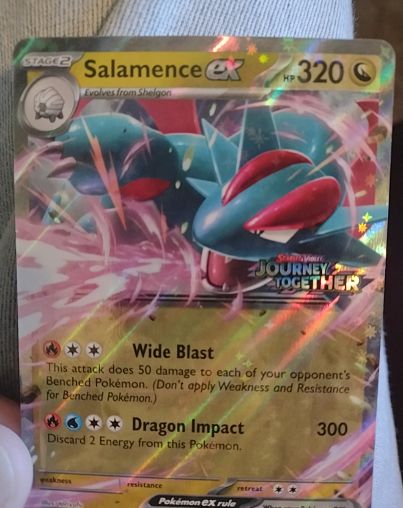 2025 Pokémon Journey Together #114 Salamence ex — front