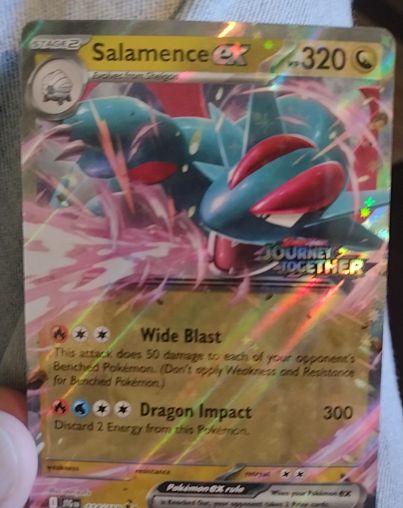 2022 Pokemon Journey Together #114 Salamence ex — front