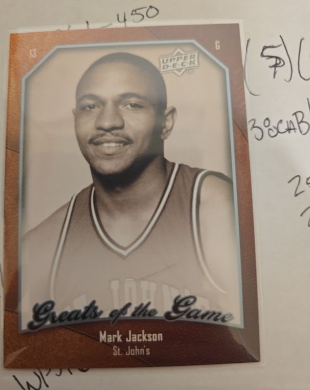 2009-10 Upper Deck Greats of the Game #1 Mark Jackson — front